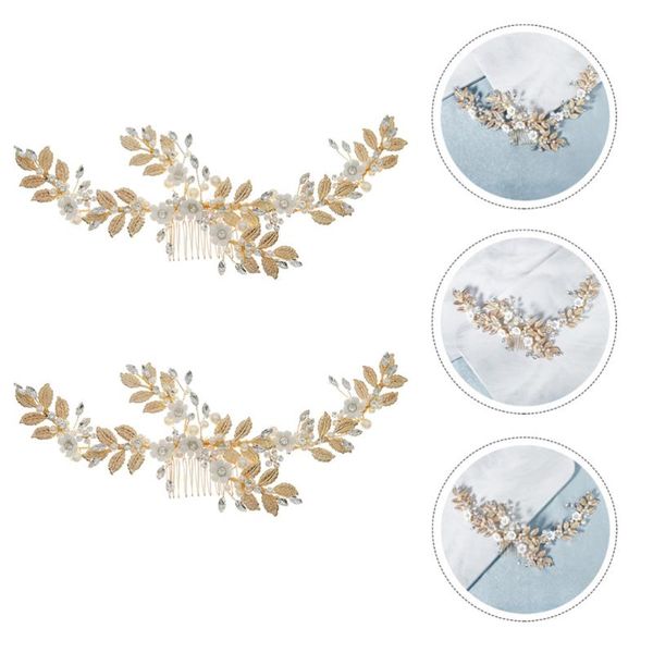 

hair brushes 1pc bride flower insert comb wedding pearls hairpin decor, Silver