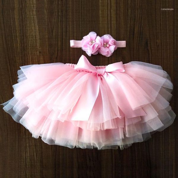 

skirts baby girl tutu 2-pieces bow headband dress set pink cake style clothes born pp pants 0-3y toddler girls tulle skirt1, Blue