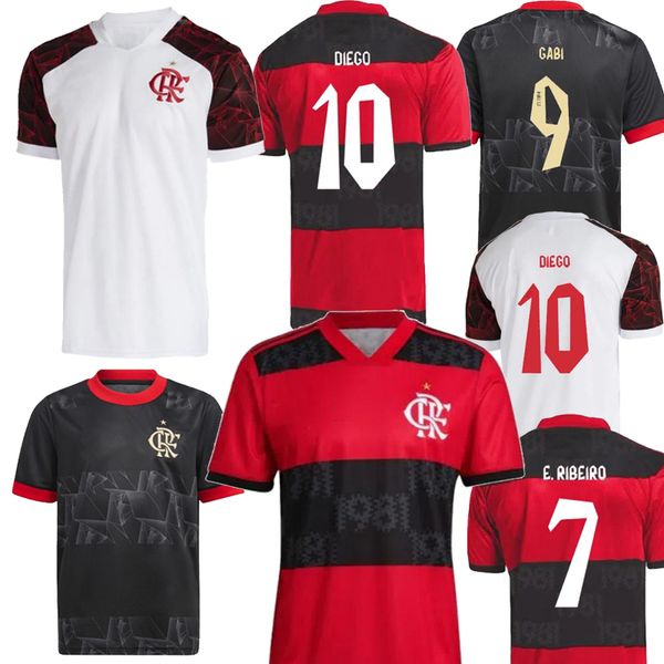

flamengo mens soccer jersey home away white third black yollow goalkeeper gabriel b. diego henrique de arrascaeta football shirt 21 22, Black;yellow