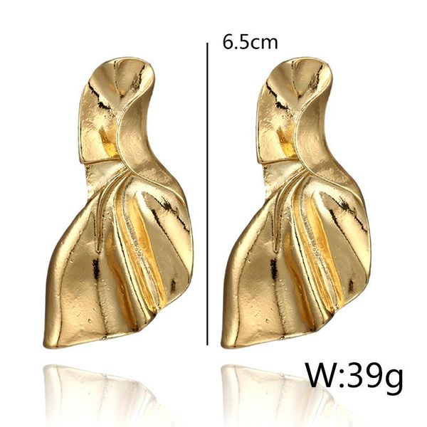 

earrings & necklace trendy gold bowknot geometric drop dangle for women metal pendant party wedding jewelry pendientes 6, Silver