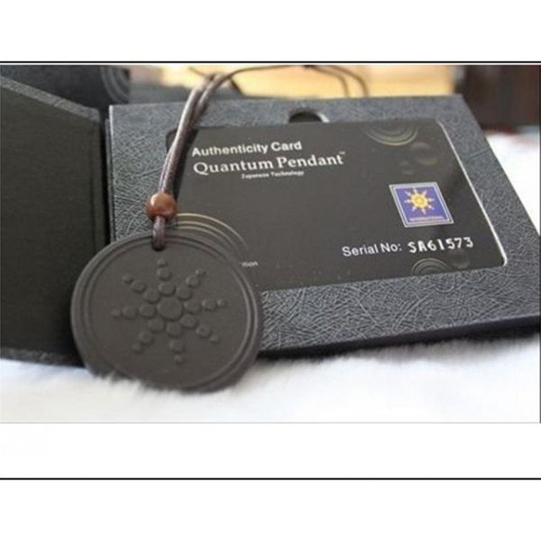 

pendant necklaces quantum scalar energy ion necklace ions jewelry lava stone charm pendants anti radiation 5g protection neckalce, Silver