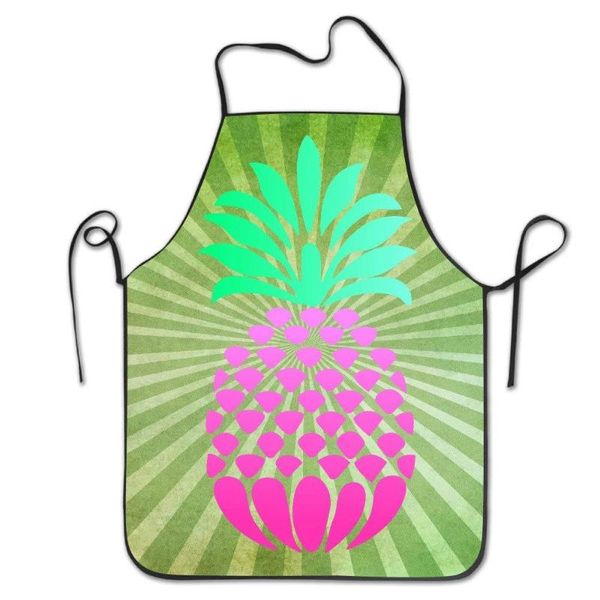

cute pieapple apron - cooking kitchen chef barber bib aprons for women men