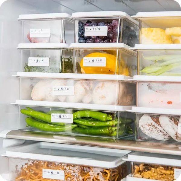 

storage bottles & jars kitchen separate transparent seal er organizer vegetable fruit fresh box refrigerator food containers with