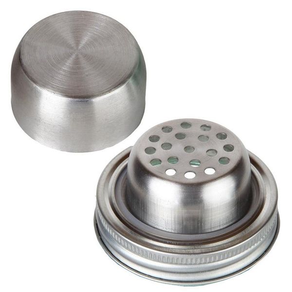 Tampa de pote de aço inoxidável 304 Tampa de vedação de silicone Calibres de 70 mm Tampas de coqueteleiras à prova de ferrugem Tampa para utensílios de bebida