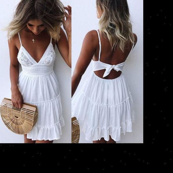 

womens dresses one piece trendy women straps v neck backless ladies vintage lace evening geometry sleeveless polyester mini sundress, Black;gray