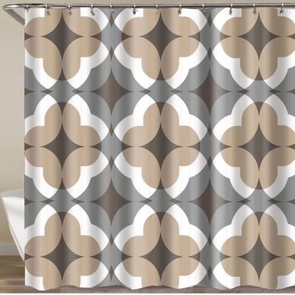 

bathroom shower curtain,bohemian retro boho striped art,polyester fabric shower curtains waterproof bath curtain with 12