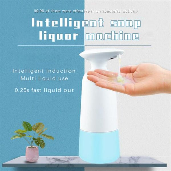 

liquid soap dispenser 11.8oz / 350ml auto charging infrared induction sensor hand washer kitchen sanitizer touchless foam bathroom