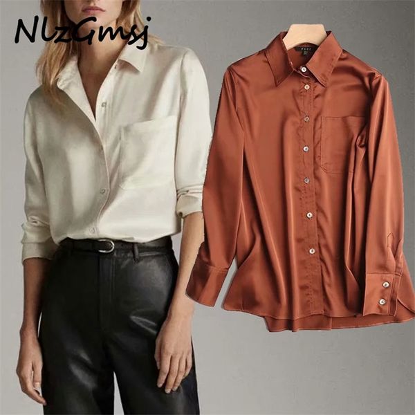 

england style office lady satin solid loose blouse women blusas mujer de moda kimono shirt womens and 210628, White