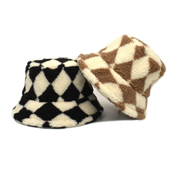 

wide brim hats bucket hat fluffy women panama autumn winter warm casual holiday outdoor accessory for young lady, Blue;gray