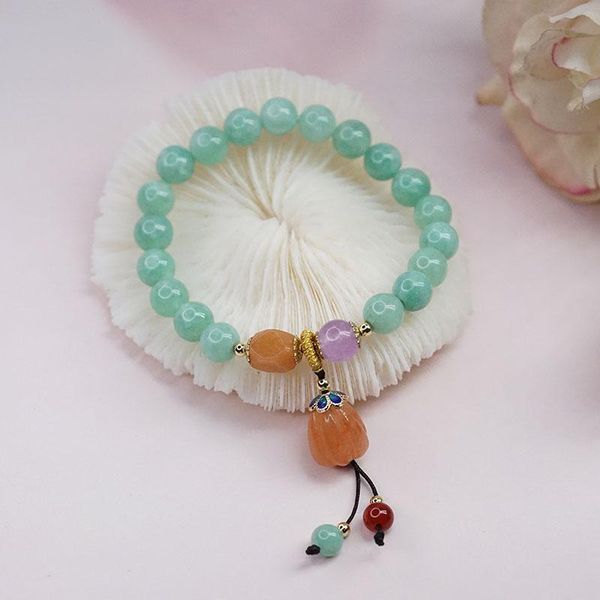

bangle retro ethnic style fresh bracelets natural stone women jewelry, Black