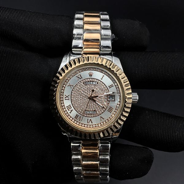 

2021 luxury orologio rolxe brand classic datejust 36mm watch mens watches fashion dress diamond dial designer wristwatches stainless steel s, Slivery;brown