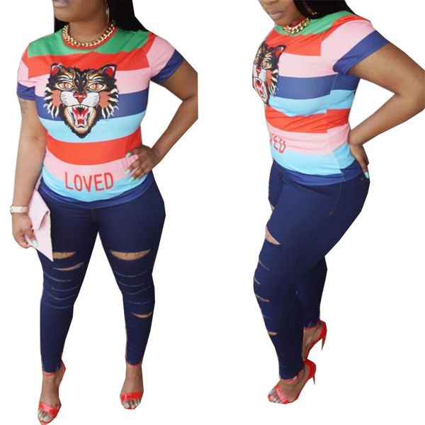 

t shirt 2021 women's large short sleeve tiger head versatile fashion zl1027, White