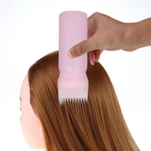 

storage bottles & jars 120ml purple hair dye bottle applicator comb dispensing salon coloring dyeing