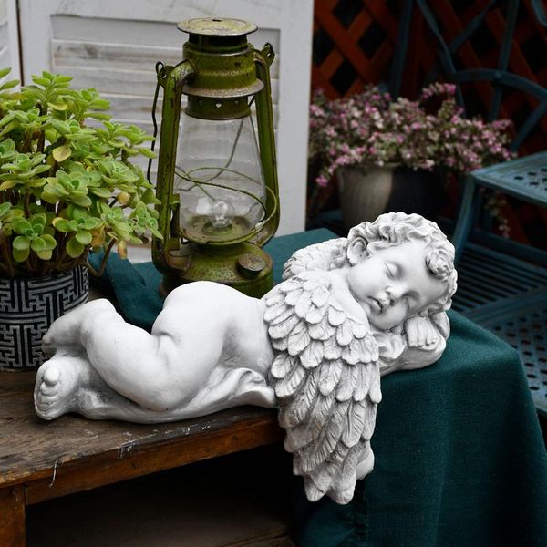 

decorative objects & figurines garden angel ornaments european retro sleeping posture cupid decoration outdoor courtyard balcony creativity