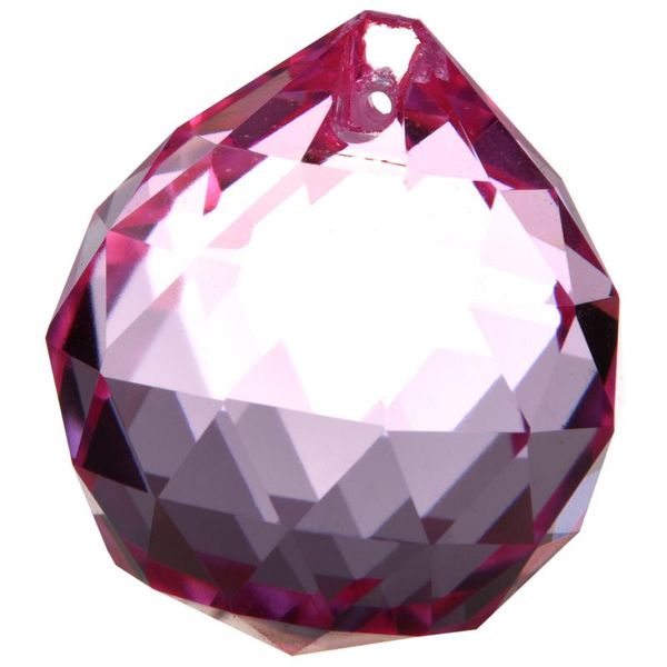 

licg-40mm feng shui crystal ball - pink chandelier