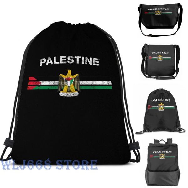 

backpack funny print shoulder bags women palestinian flag - emblem & palestine single travel men