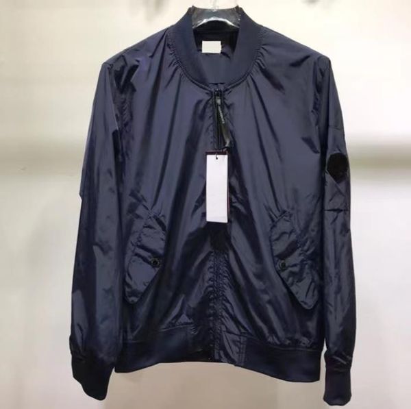 

cp.company official website classic baseball jacket, metal wire and nylon/cotton combination, reflective and color changing,stone costume, m, Black;brown