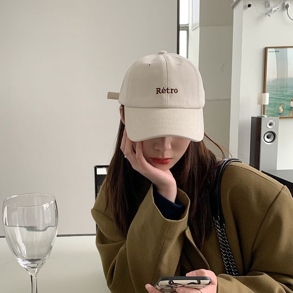 

korean little fresh hat children's letter embroidered baseball cap, Blue;gray