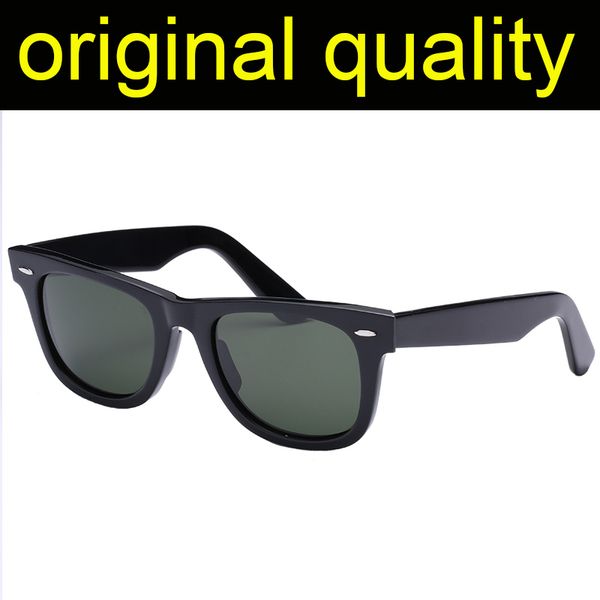 

2140-50mm 54mm glass lens sunglasses mens women acetate frame sun glasses men women original leather case packages, White;black