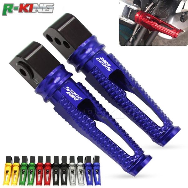 

pedals 2021 motorcycle accesstories cnc aluminum rear foot pegs footrest adapter rider/passenger footpegs for bwm s1000rr