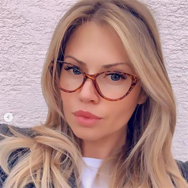 

sunglasses vintage cat eye blue anti light glasses women office transparent computer oversize frame clear reading eyeglasses unisex, White;black