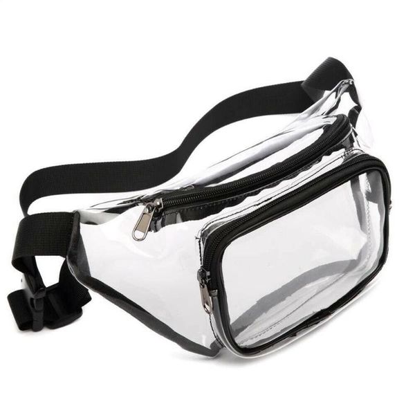 

waist bags woman fanny pack transparent clear jelly messenger bag belt chest