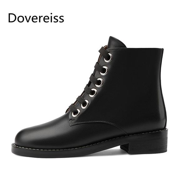 

boots dovereiss fashion women's shoes winter zipper short boot elegant concise mature cross tied 33-45, Black