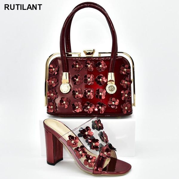 

dress shoes elegant metal decoration shoe and bag for nigeria party italian bags set envio gratis woman high heel, Black