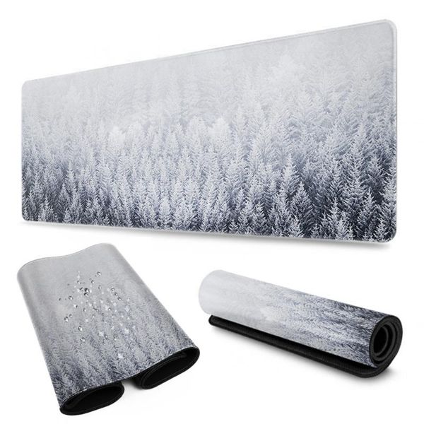 

mouse pads & wrist rests 80x30cm simple landscape pad lock edge game desk computer gift kawaii deskpad home decor mats