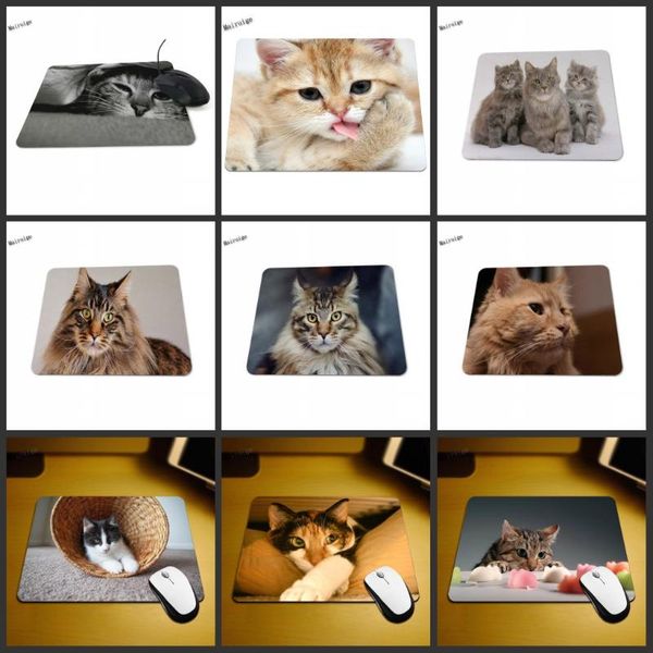 

mouse pads & wrist rests mairuige printing animal cat lovely no overlock gaming rubber pad silicon mat 180 * 220mm