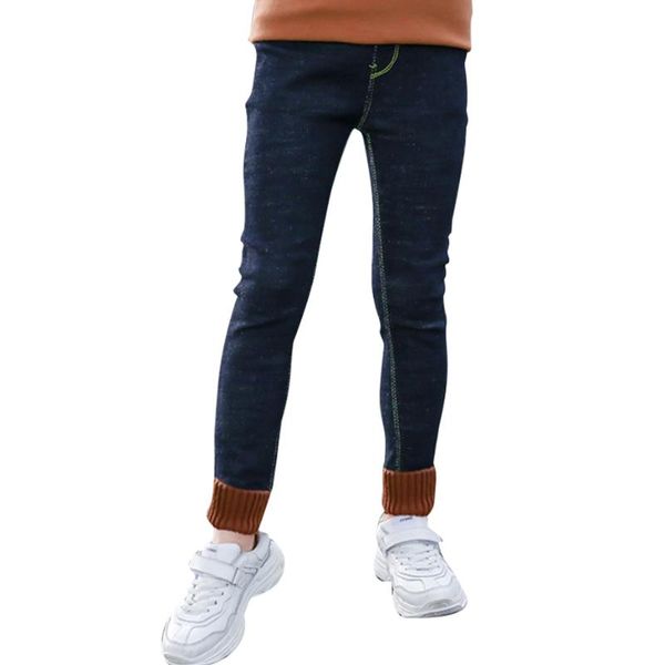 

jeans for girl patchwork girls autumn winter children's casual style clothes 6 8 10 12 14, Blue
