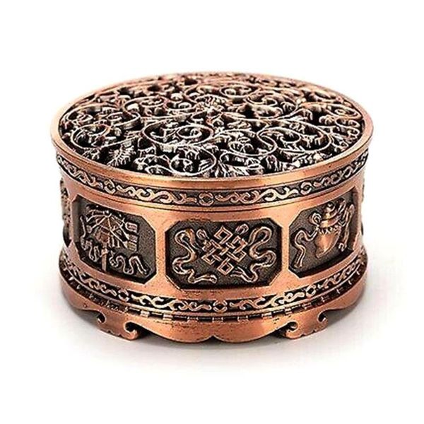 

nepal style alloy coil incense burner creative furnace decor crafts ornaments room home holder v4c1 fragrance lamps