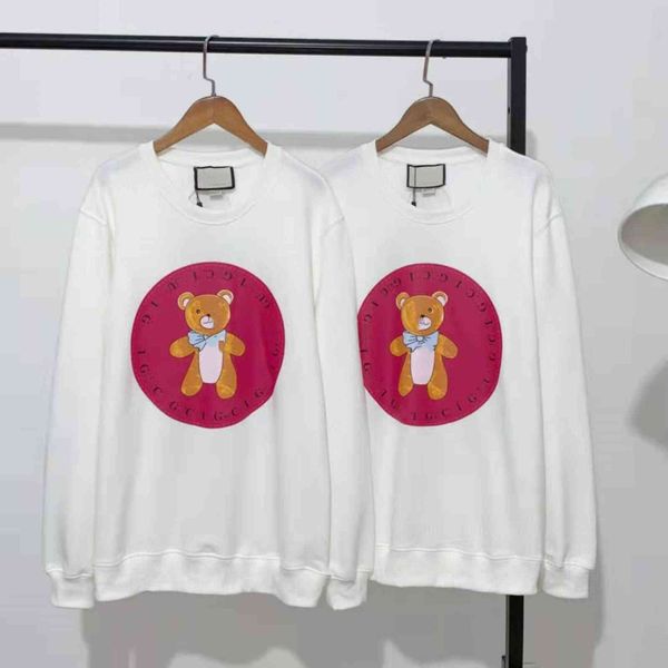 

70% off 2021 autumn new fashion gujia printing casual loose and slim youth vitality round neck couple's sweater, Black