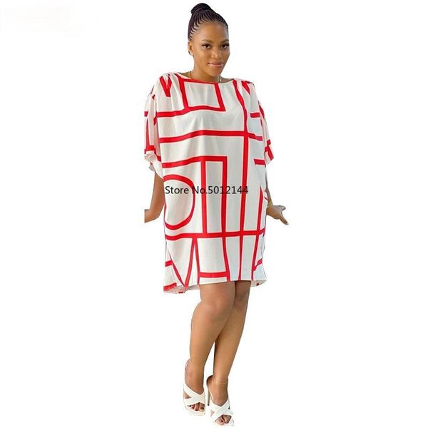 

ethnic clothing 2021 summer fashion style african women short sleeve plus size long dress dresses for clothes, Red
