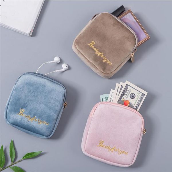

women letter travel cosmetic bag makeup portable female zipper small toiletry make up bags purse organizer