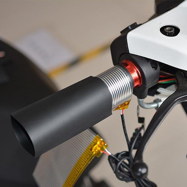 

handlebars universal 12v grip motorcycle heated pads electric heating handle kit heat resistant covers handlebar pad
