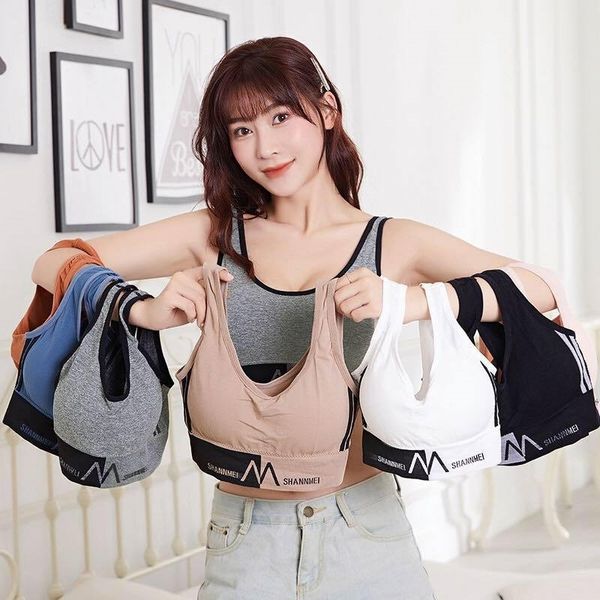 

letter large u-back waistcoat underwear for girls, Black;white