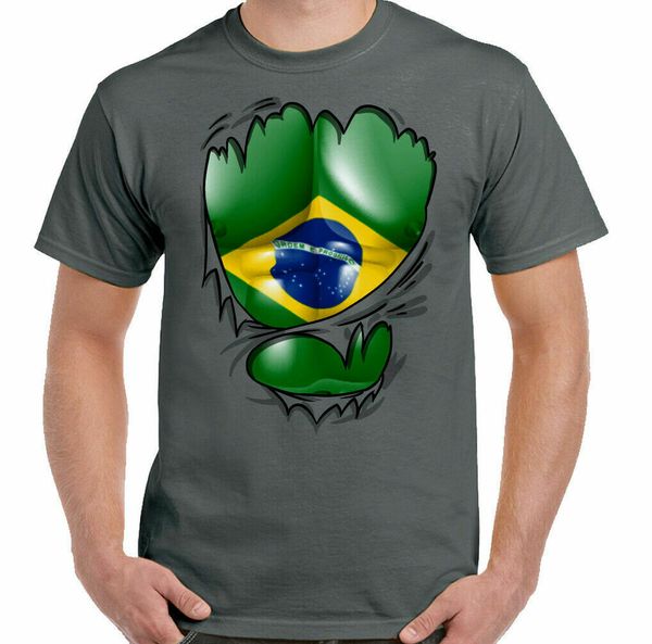 

brazil t-shirt brazilian bandeira do flag mens independence day fu, White;black