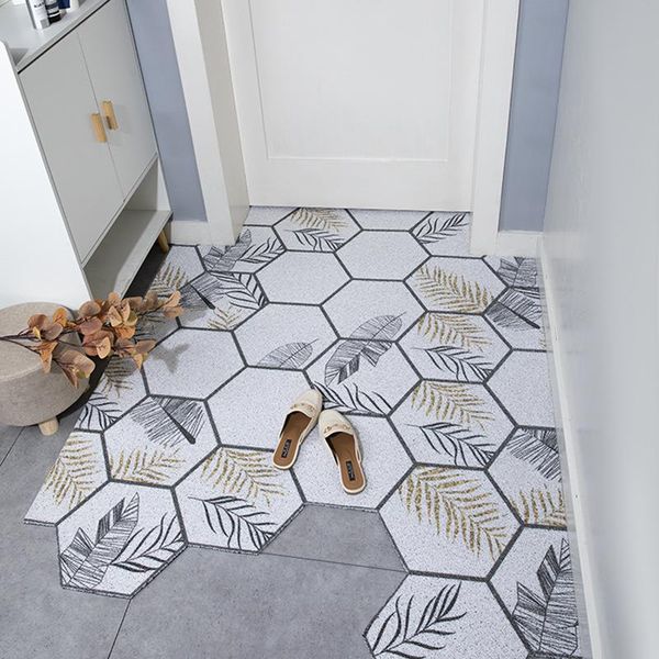 

door mats indoor anti-slip pvc door mat silk loop mat entrance rubbing dust carpet living room rug home entrance doormat