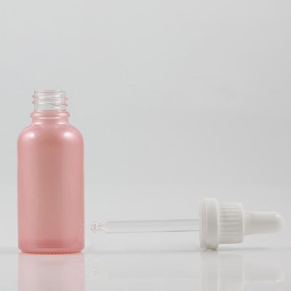 

storage bottles & jars 30ml pink empty cosmetic packaging container with white dropper