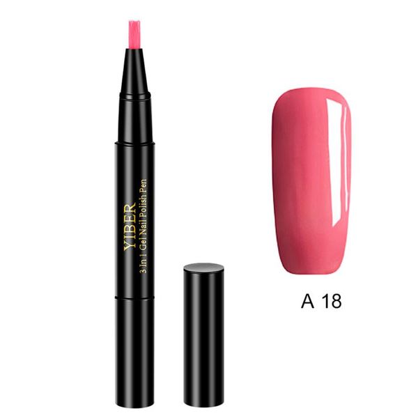 

nail gel one step polish pen uv manicure varnish nails art pencil fa, Red;pink