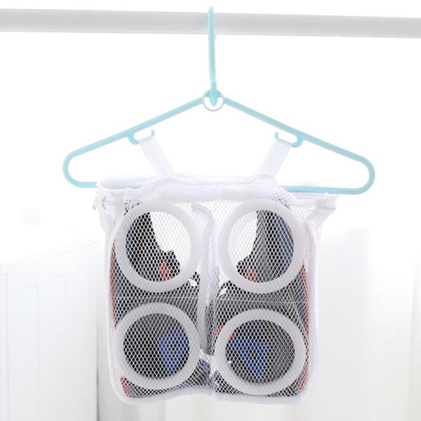 

laundry bags bag shoes organizer for shoe mesh s dry home portable washing