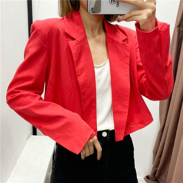 

women's suits & blazers women double breasted blazer girl solid red fashion long sleeve for office lady elegant slim chic outwear, White;black