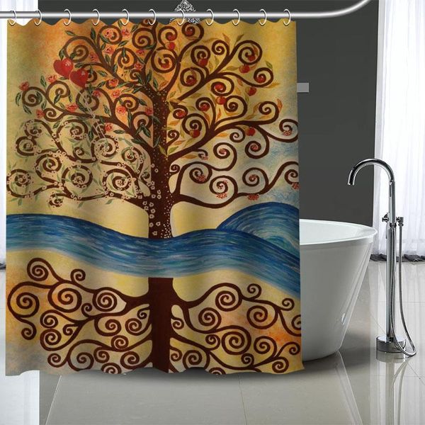 

custom the-kiss-gustav-klimt shower curtains bath products bathroom decor waterproof polyester with 12 pcs hooks