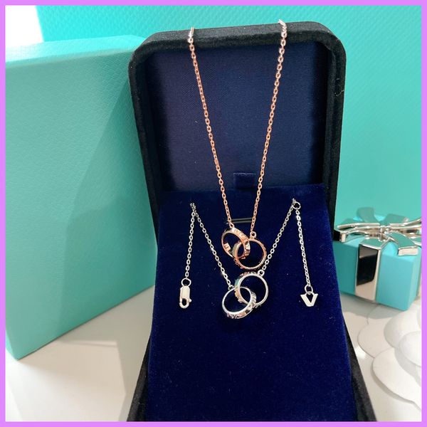 

2021 women designer necklace fashion pendant necklaces designers jewelry circle outdoor for party mens gifts lady wedding halskette d218256f, Silver