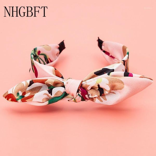 

bohemian bowknot ribbon hair headwear headband for womens bow head band drop accessories1