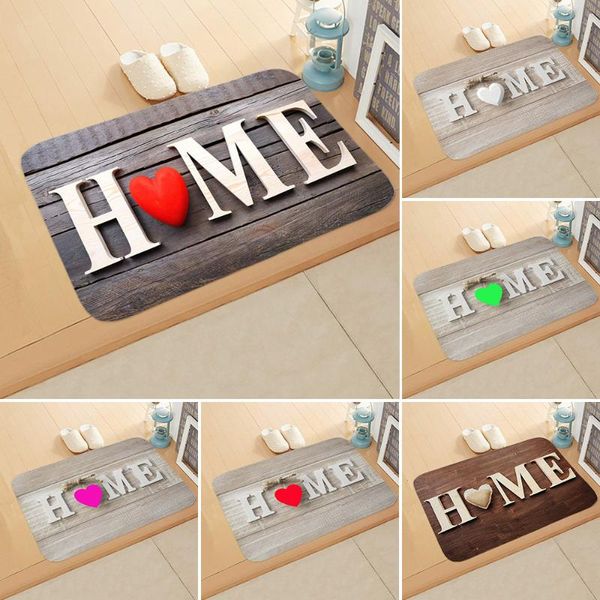 

fleece door mat letter dog printed doormat anti-slip entrance floor mats for bedroom bathroom vintage carpet rug 40x60cm