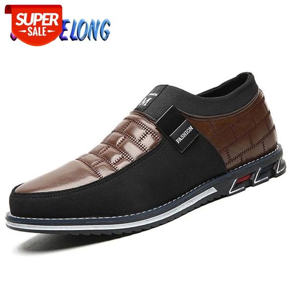 

fashion new men casual shoes leather men oxfords handmade slip-on male formal business wedding dress shoes 38-48 #073u