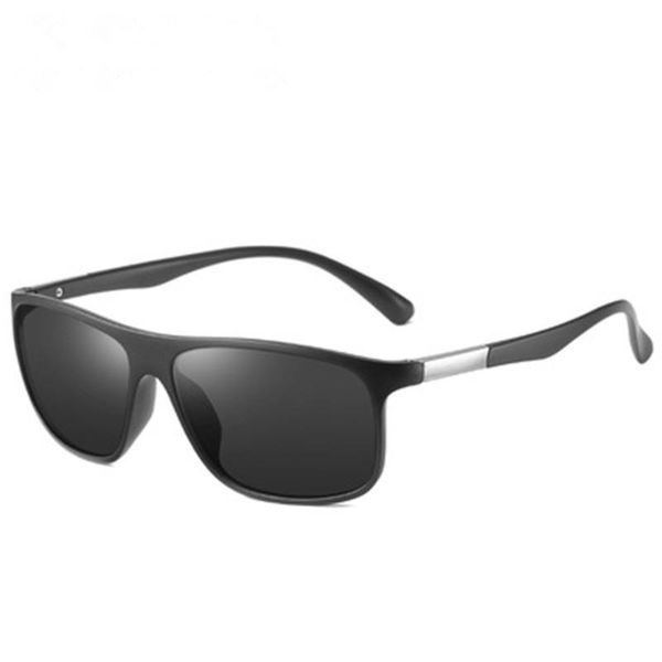 

men's square frame sunglasses metal decorative driving, White;black