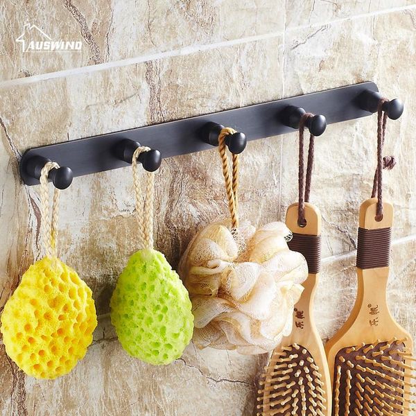 

robe hooks black hook brass hanger continental retro door line antique towel bathroom accessories set